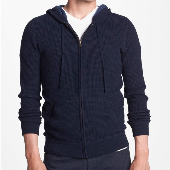 vince zip up hoodie